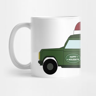 Happy Holidays 4x4 Off-Road Vehicle SUV Mug